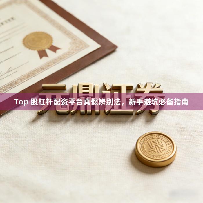 Top 股杠杆配资平台真假辨别法,新手避坑必备指南