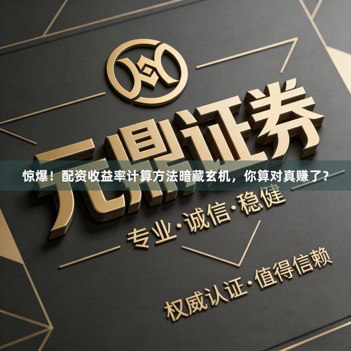 惊爆！配资收益率计算方法暗藏玄机，你算对真赚了？
