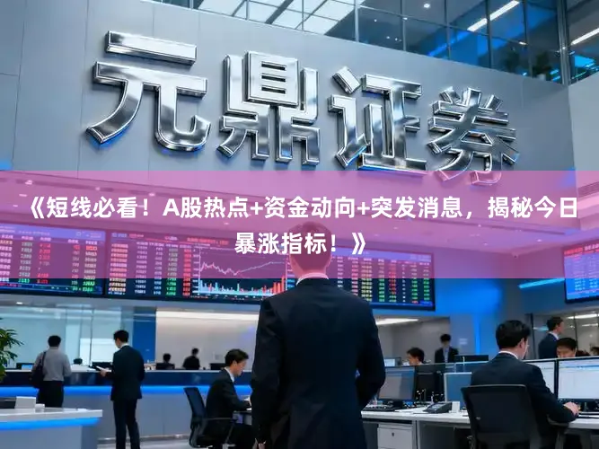 《短线必看！A股热点+资金动向+突发消息，揭秘今日暴涨指标！》