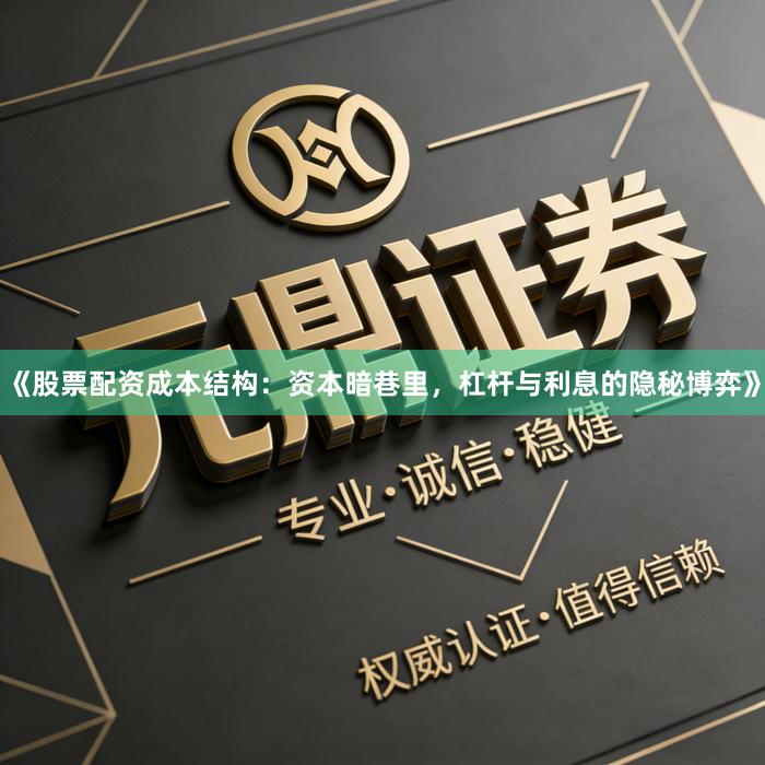 《股票配资成本结构：资本暗巷里，杠杆与利息的隐秘博弈》