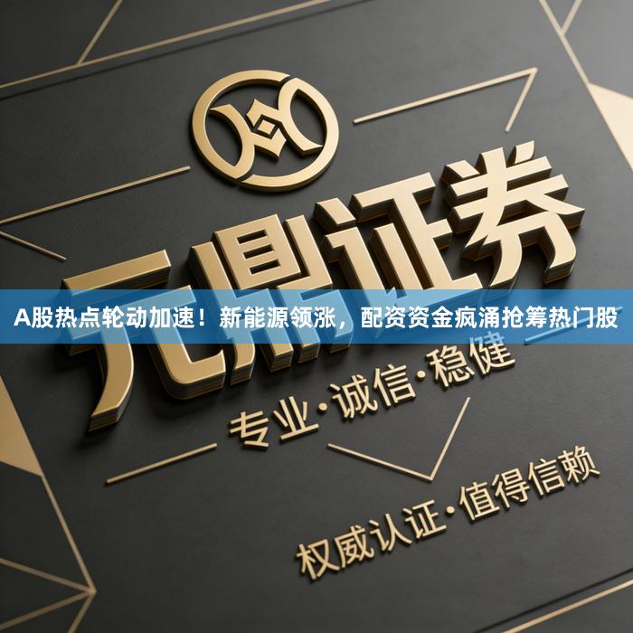 A股热点轮动加速！新能源领涨，配资资金疯涌抢筹热门股