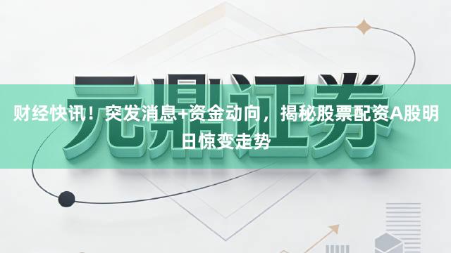 财经快讯！突发消息+资金动向，揭秘股票配资A股明日惊变走势