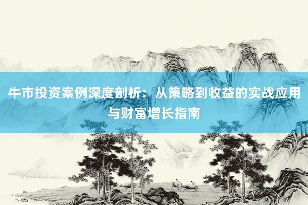 牛市投资案例深度剖析：从策略到收益的实战应用与财富增长指南