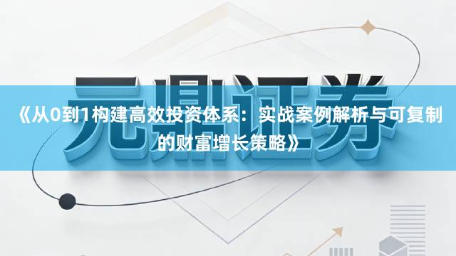 《从0到1构建高效投资体系：实战案例解析与可复制的财富增长策略》